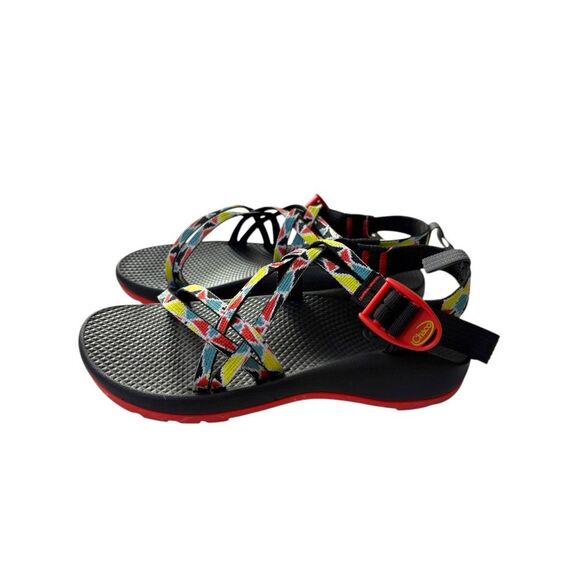 Chaco ZX1 Ecotread Colorful Camper Multicolor Strappy Water Friendly Sandals NWT - Picture 4 of 10